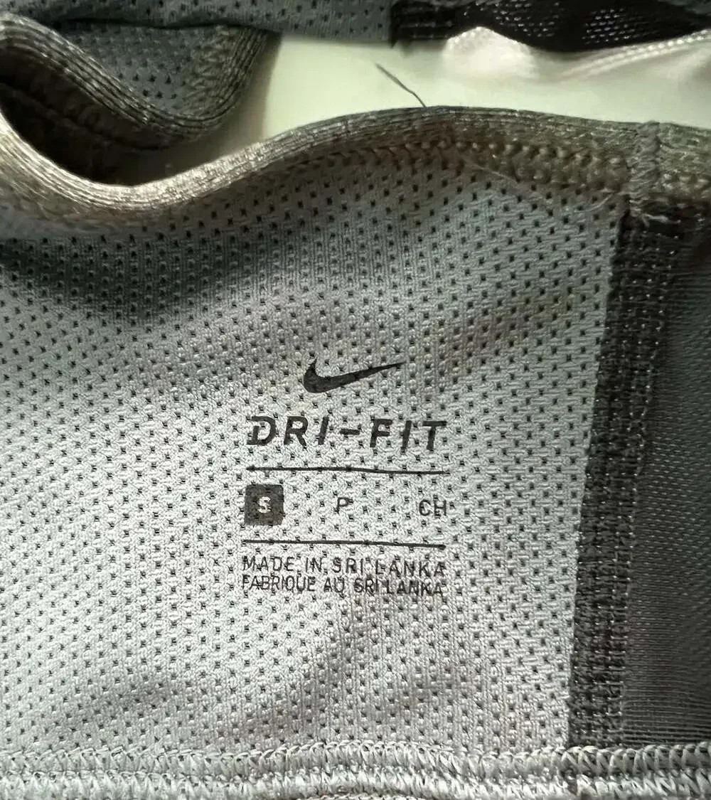 Nike Women's USAF Air Force Dri-FIT Racerback Sports Bra Tank Top Gray Small
